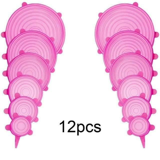 Tampas de Silicone - Jogo 12 Peças