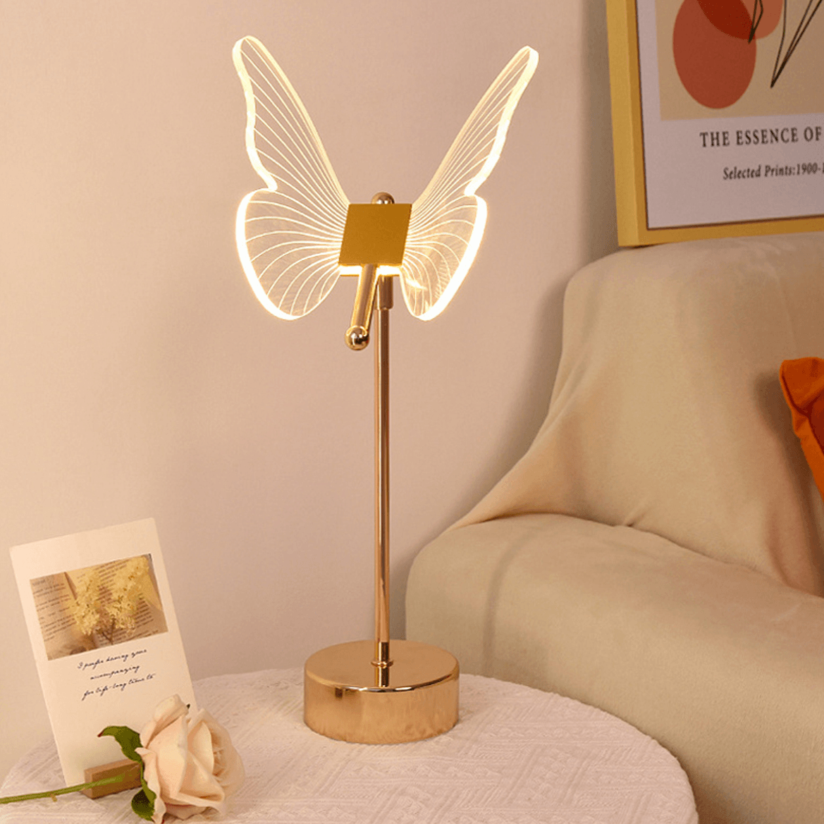 Linha de iluminação Butterfly - metal & led acrílico