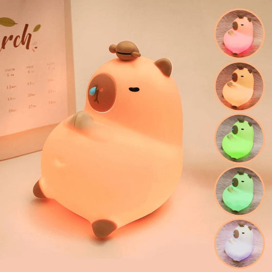 Luminária Infantil em Silicone Capivara Dorminhoca