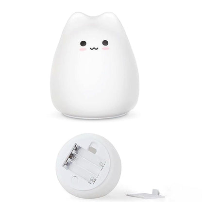 Luminária Infantil em Silicone Gatinho