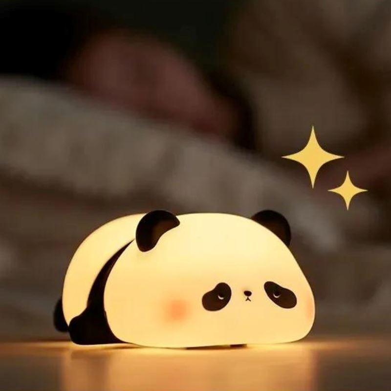 Luminária Infantil em Silicone Panda Dorminhoco